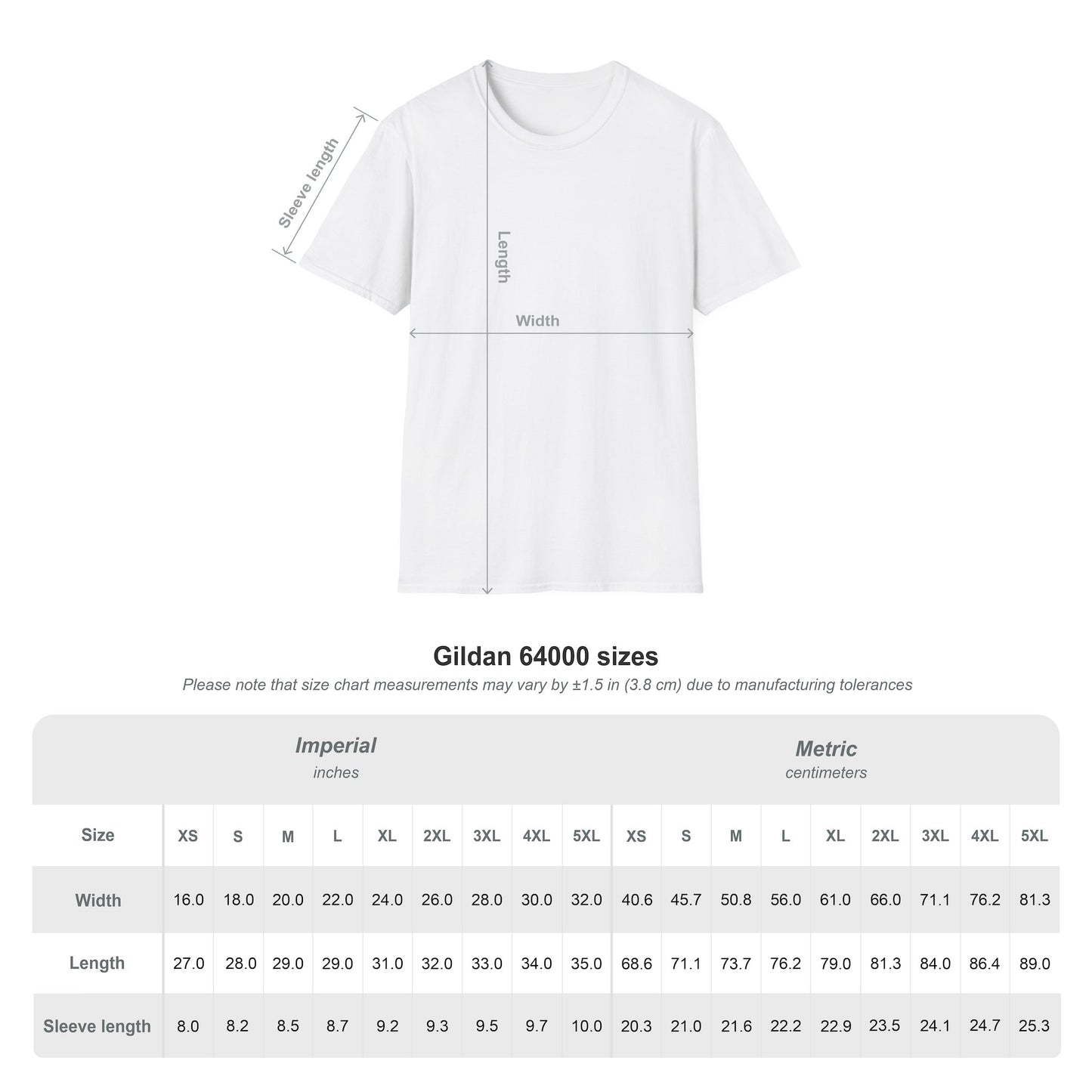 White & Natural Color - Unisex Softstyle T-Shirt 100% Cotton