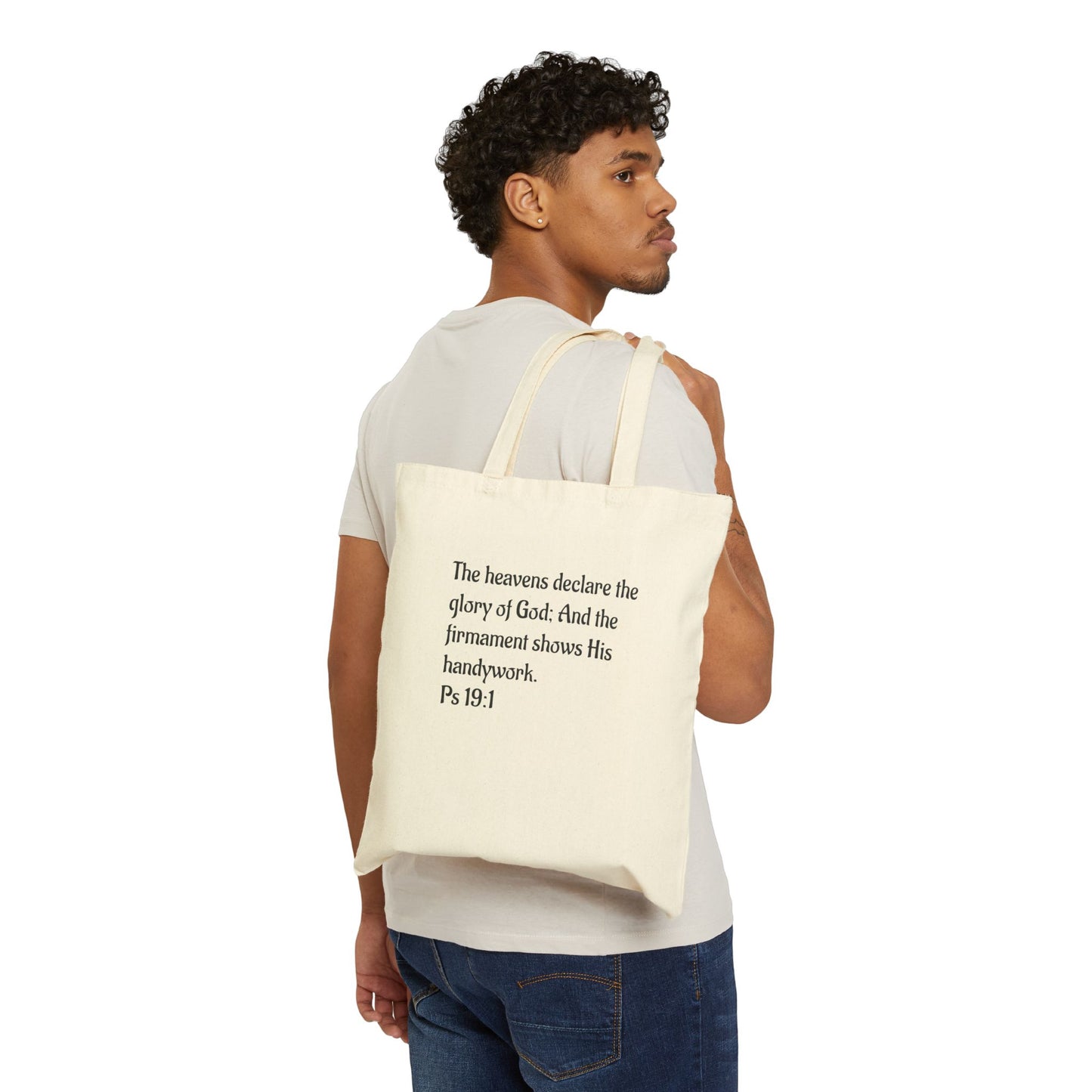 Firmament Image - NATURAL COLOR - Cotton Canvas Tote Bag - UNISEX
