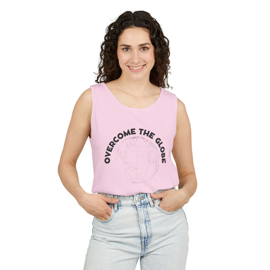 Women Cotton Tank -Multicolors! "Overcome the Globe"