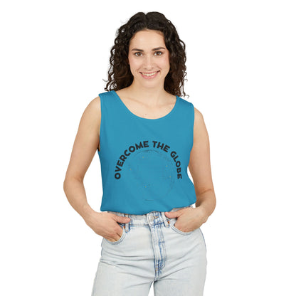 Women Cotton Tank -Multicolors! "Overcome the Globe"