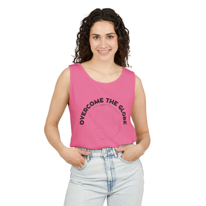 Women Cotton Tank -Multicolors! "Overcome the Globe"