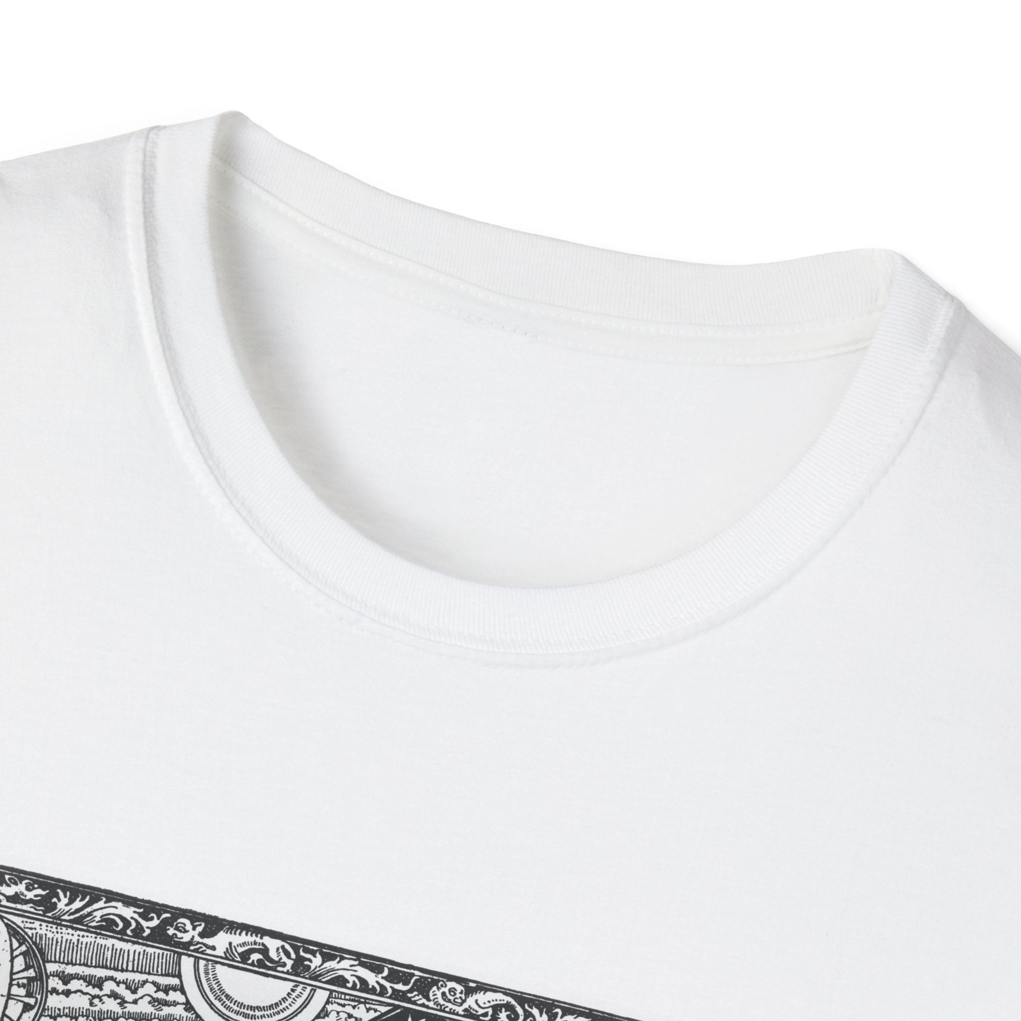 White & Natural Color - Unisex Softstyle T-Shirt 100% Cotton