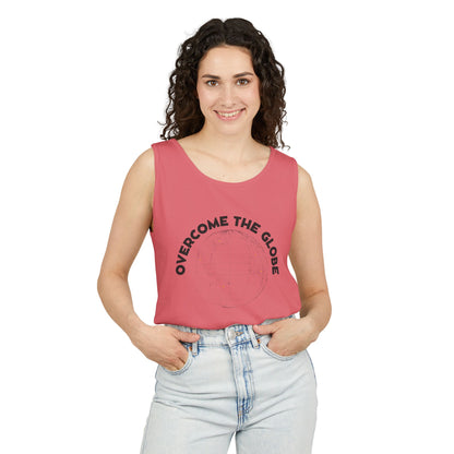Women Cotton Tank -Multicolors! "Overcome the Globe"