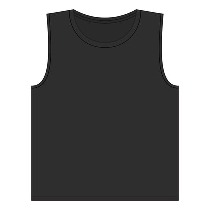 Women's Jersey Muscle Tank 100% Cotton  BLACK COLOR ONLY