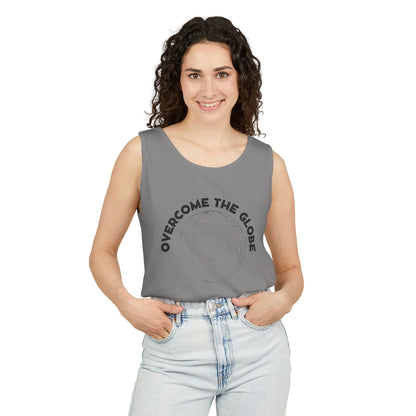 Women Cotton Tank -Multicolors! "Overcome the Globe"