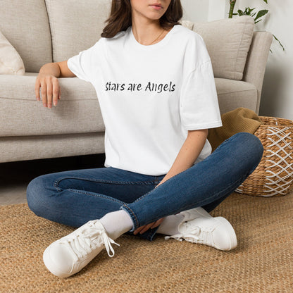 STARS ARE ANGELS -WHITE TSHIRT JOB 38:7