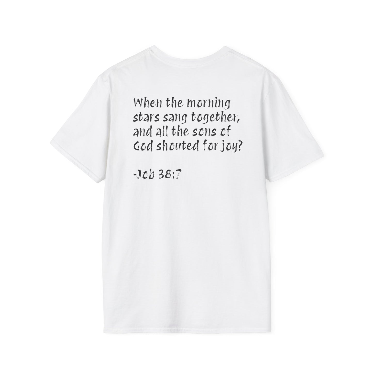STARS ARE ANGELS -WHITE TSHIRT JOB 38:7