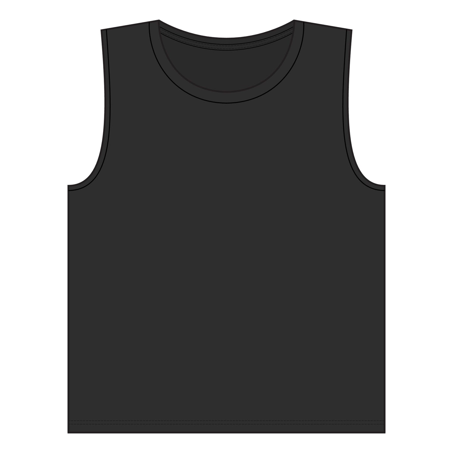 Women's Jersey Muscle Tank 100% Cotton  BLACK COLOR ONLY