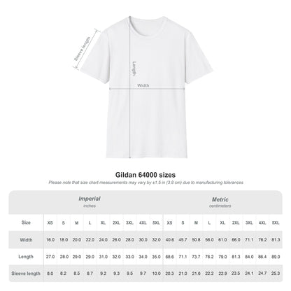 White & Natural Color - Unisex Softstyle T-Shirt 100% Cotton