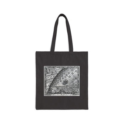 BLACK-Cotton Canvas Tote Bag - Firmament bag Ps. 19:1