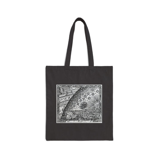 BLACK-Cotton Canvas Tote Bag - Firmament bag Ps. 19:1