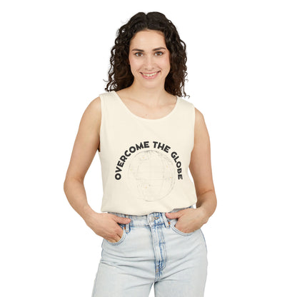Women Cotton Tank -Multicolors! "Overcome the Globe"