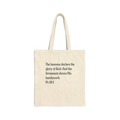 Firmament Image - NATURAL COLOR - Cotton Canvas Tote Bag - UNISEX