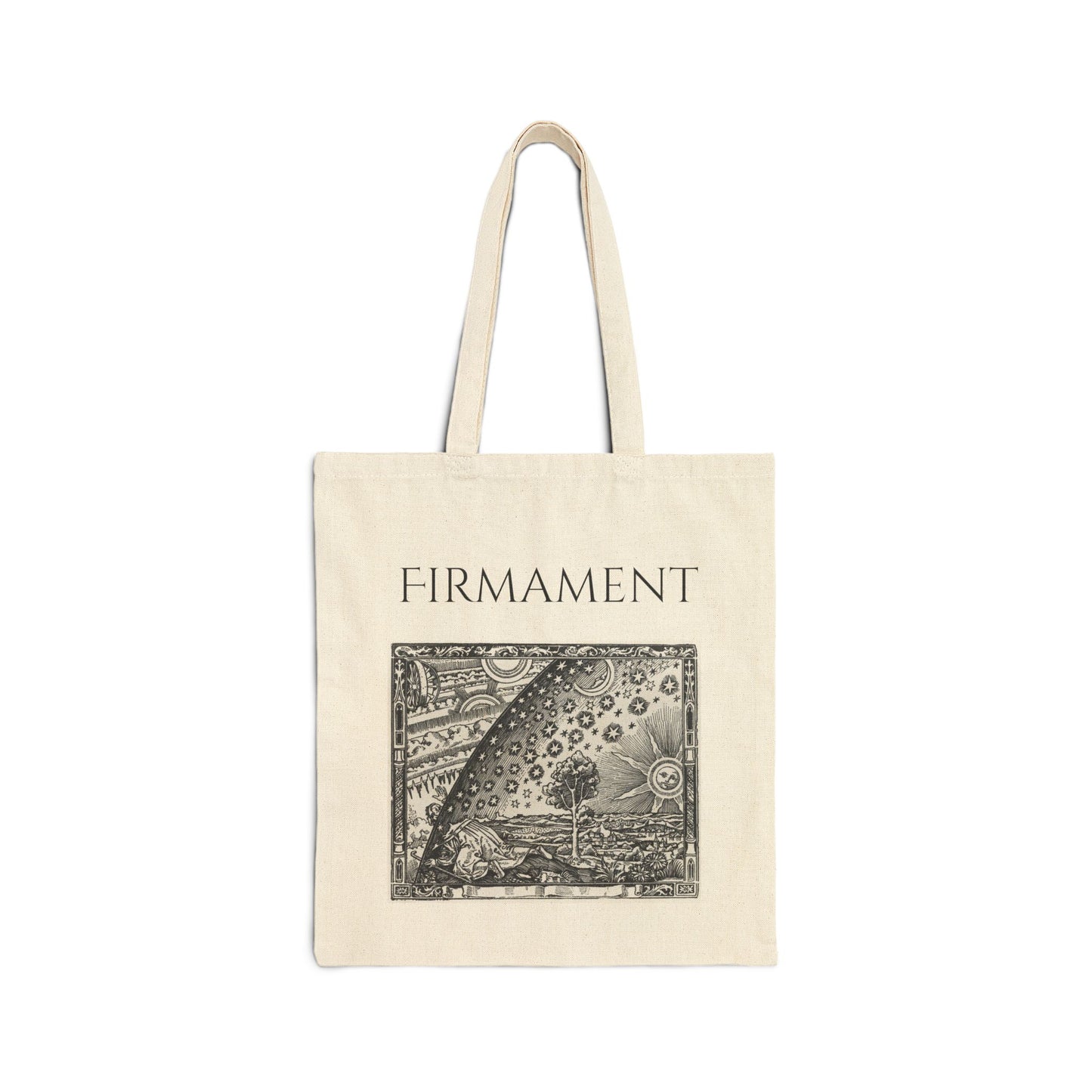 Firmament Image - NATURAL COLOR - Cotton Canvas Tote Bag - UNISEX